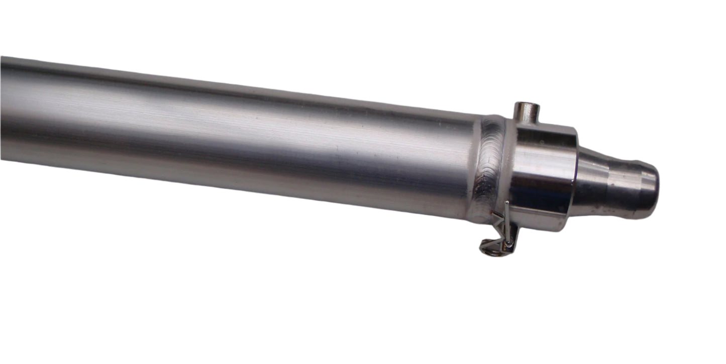 Aluminium 50mm pipe - 1m long with quick lock connector