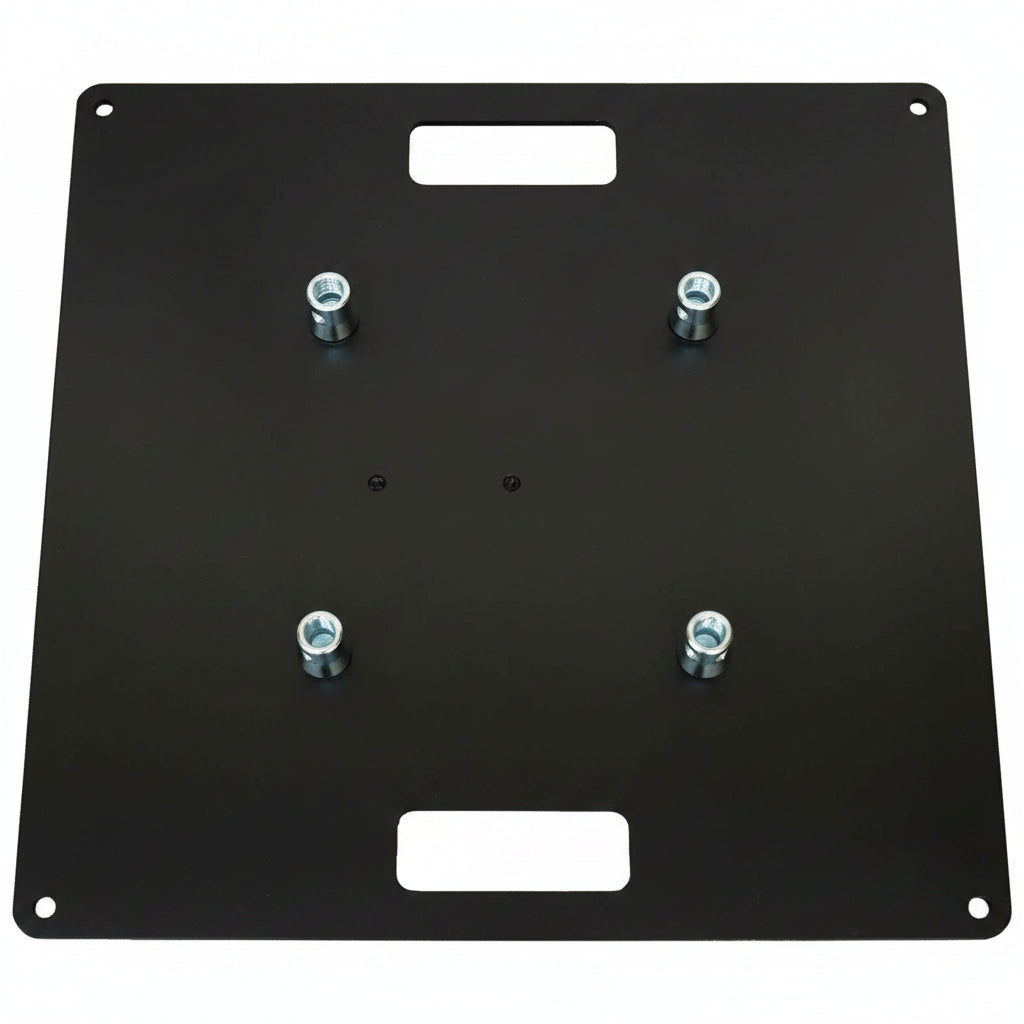 BLACK - 600 x 600 Steel base plate / top plate for 290 box or 290 tri-truss
