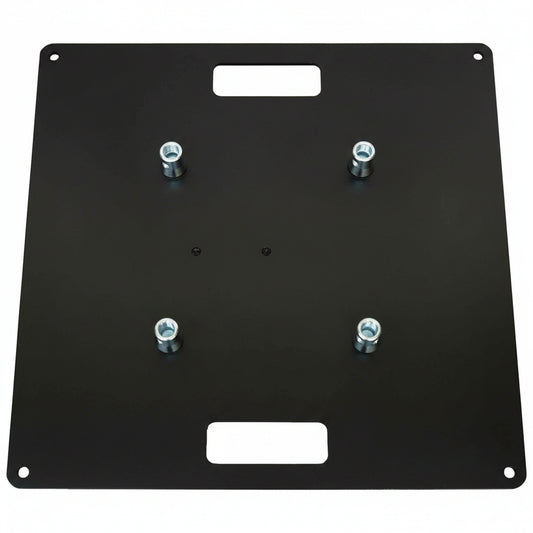 BLACK - 600 x 600 Steel base plate / top plate for 290 box or 290 tri-truss