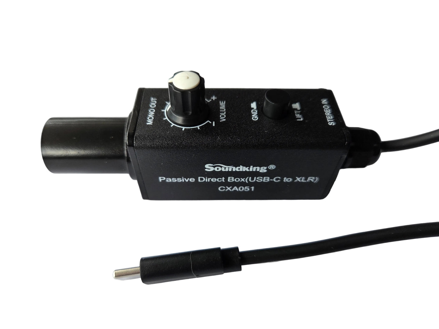 Soundking CXA051 cable with passive DI box USB-C to Male XLR
