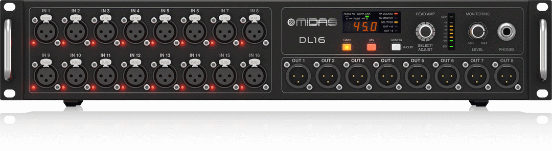 Midas DL16 front view