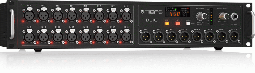 Midas DL16 angled view