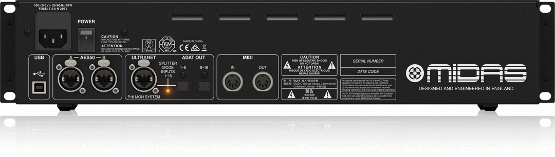 Midas DL16 detail view