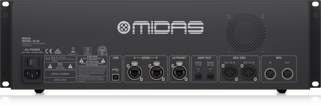 Midas DL32 detail view