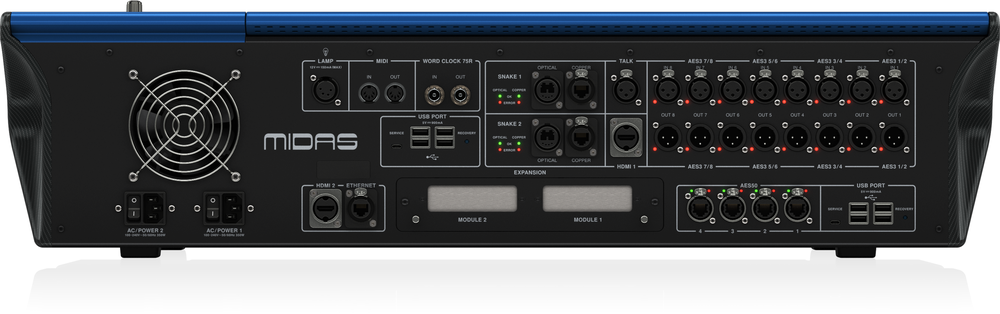 Midas HD96-AIR-CC-TP console and road case