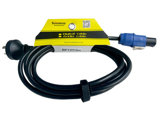 PowerCON REAN to Mains 240V Power Lead 2m