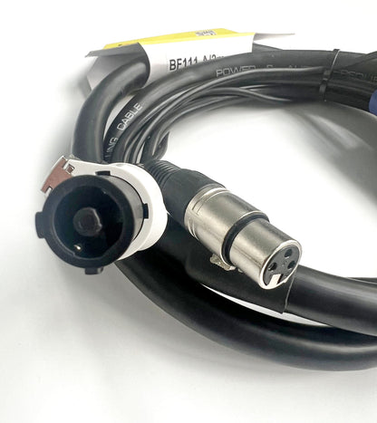 Powercon REAN Signal Audio 3pin XLR combo cable 1m