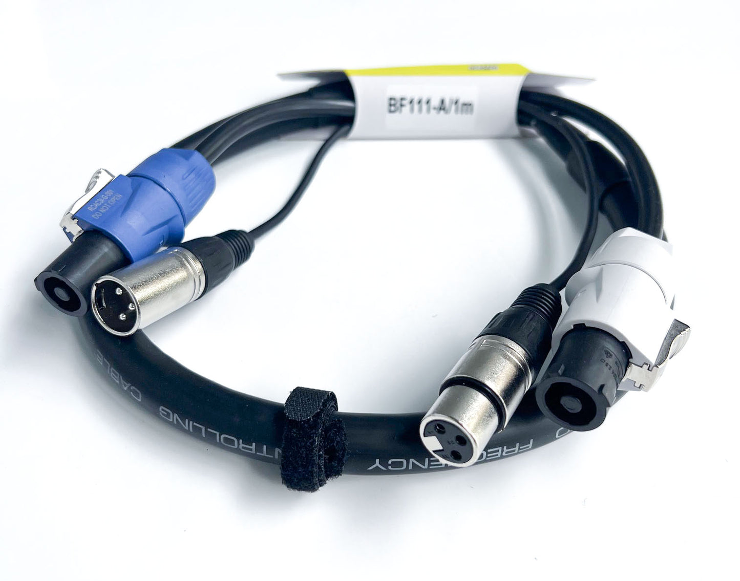 Powercon REAN Signal Audio 3pin XLR combo cable 1m