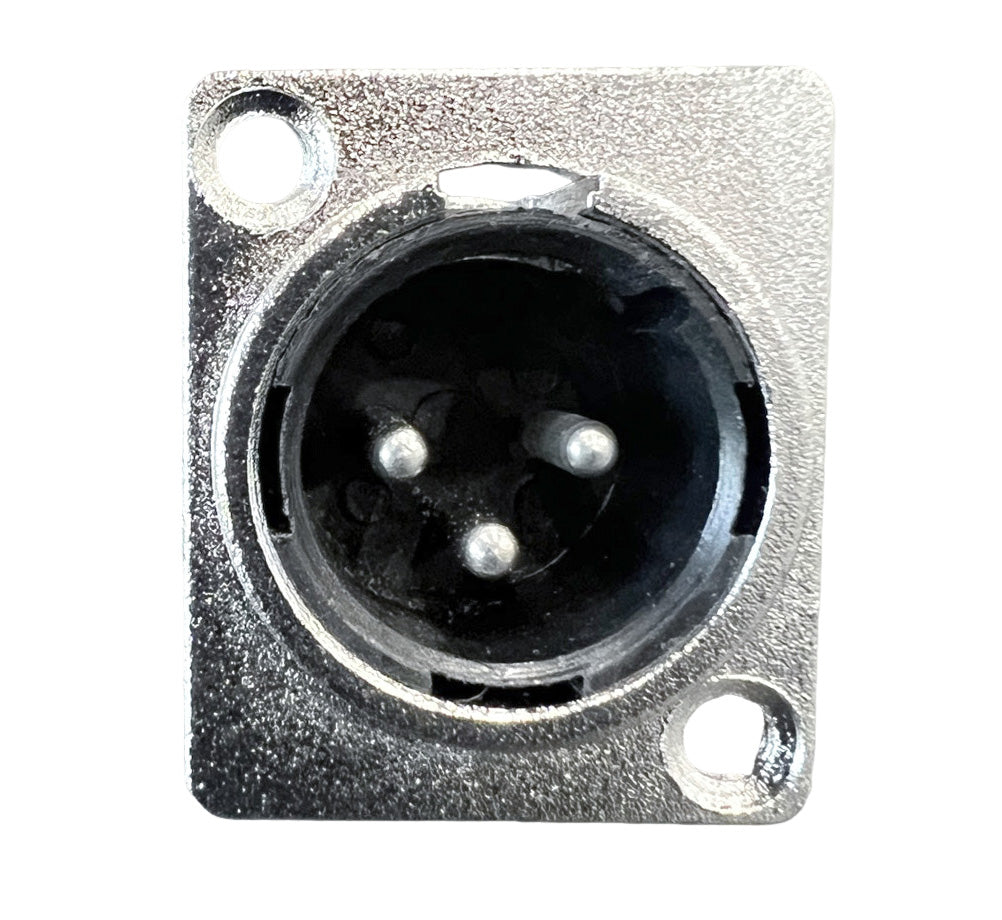 3pin XLR connector, male chassis NYGXLR044