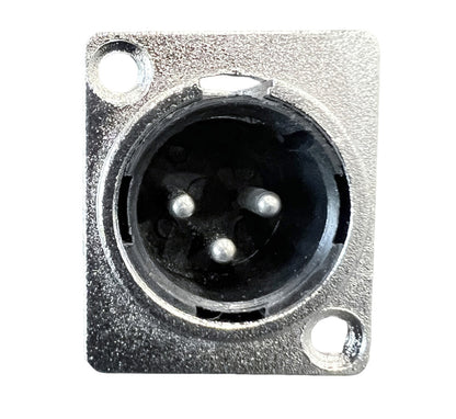3pin XLR connector, male chassis NYGXLR044