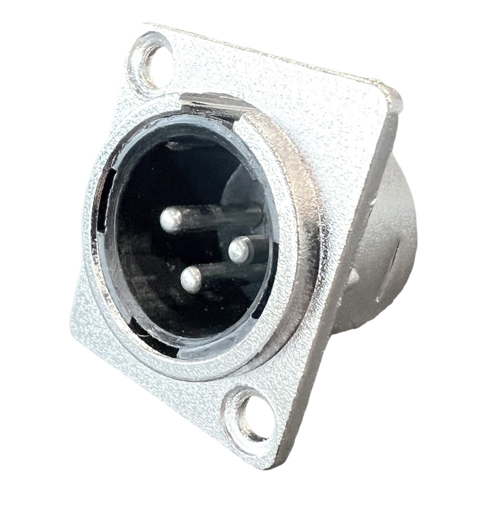 3pin XLR connector, male chassis NYGXLR044