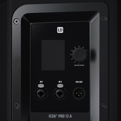 LD SYSTEMS ICOA 12A PRO 2000W 12"+3" POWERED LOUDSPEAKER BLUETOOTH & APP