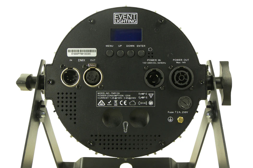 PAR12H - Indoor Pro Par with 12 x 12W RGBWAU LEDs
