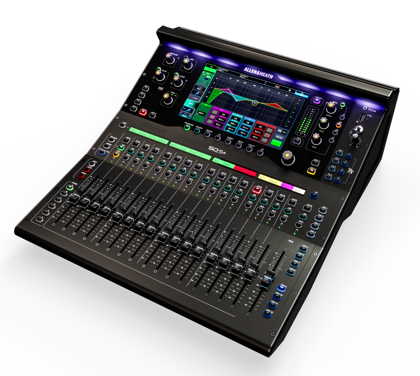 Allen & Heath SQ5+ 48 Channel / 44 Bus / 17 Fader Digital Mixer with RackUltra FX