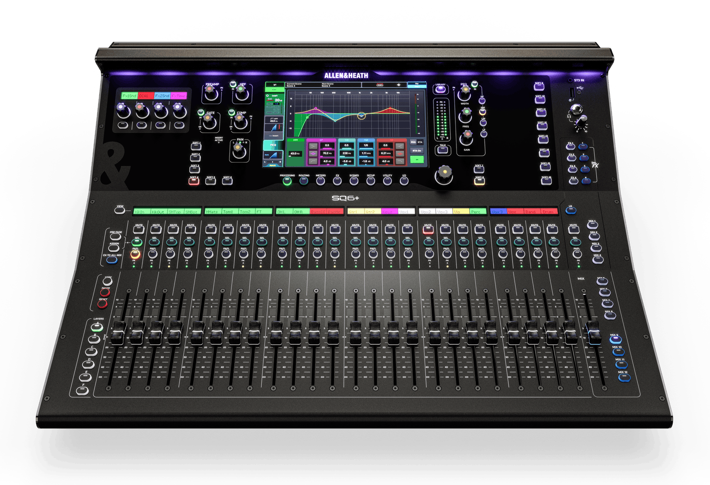 Allen & Heath SQ6+ 48 Channel / 44 Bus / 25 Fader Digital Mixer with RackUltra FX