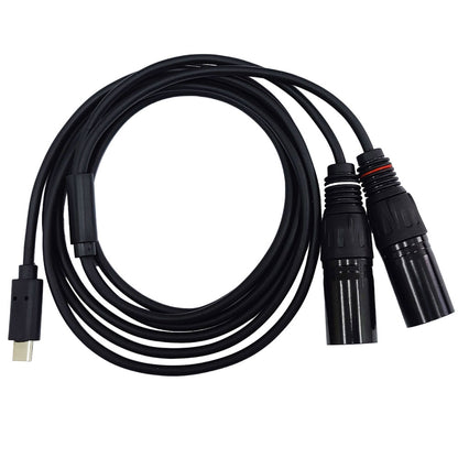 Soundking BUX001 USB-C to 2 × Male XLR Audio Cable – 2m