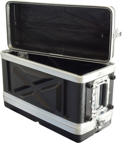 ABS 6RU 19"  shallow / effects case with 2RU draw