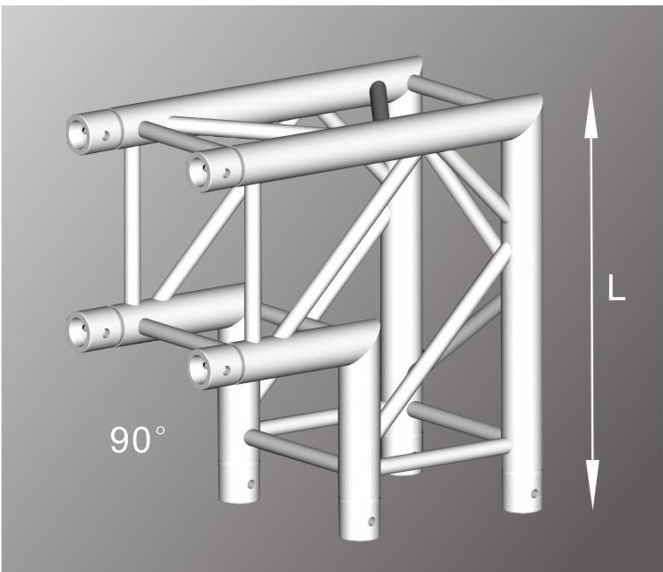 Truss stand 3.5m high x 7m wide - two way 290mm box truss