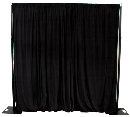 2.4m x 2.4m BLACK Pipe and Drape support system  Event backdrop - 2.4m max height