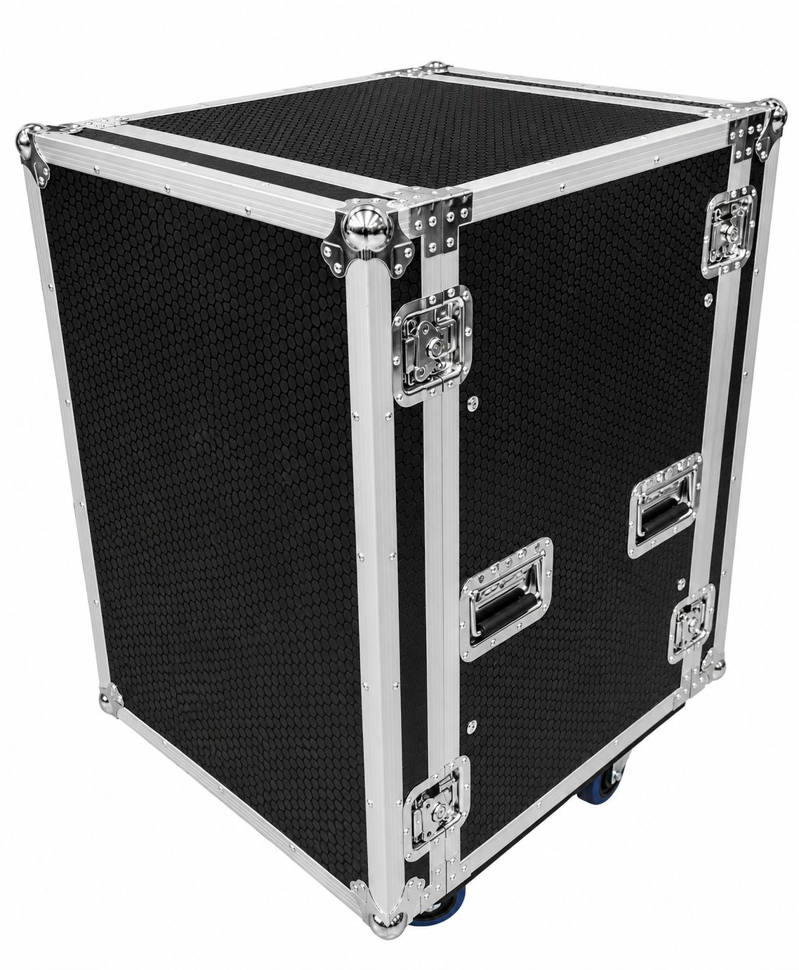 CaseToGo 16RU Spaces 19" rack anti-shock case with castors