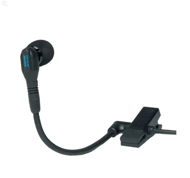 Shure Microphone Beta 98 WB98HC Clip-On Instrument; Black; 1.6m Cable & TA4F Connector