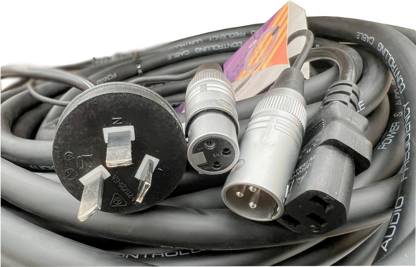 5m Signal Audio 3pin XLR / IEC Power Mains Cable