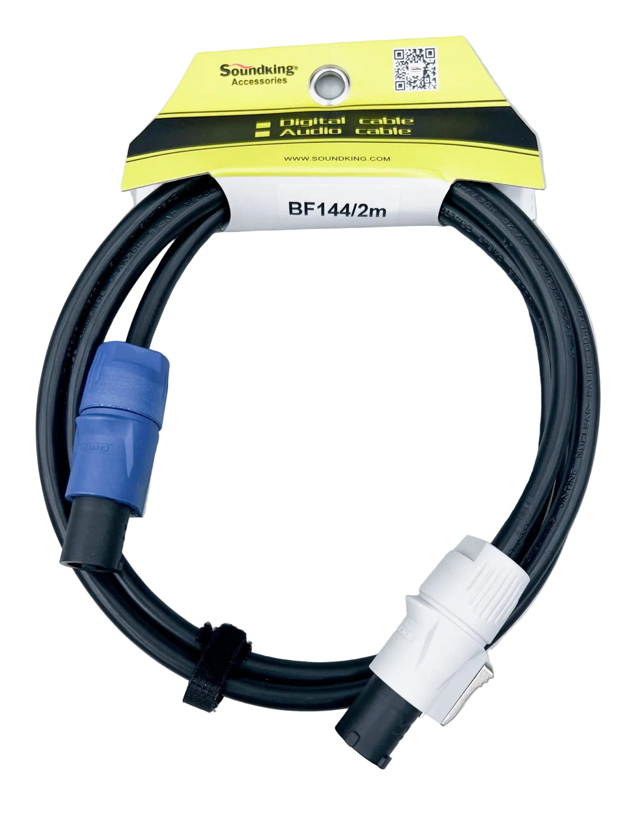 2m PowerCON REAN [blue] to PowerCON  [grey] Link Cable. 0.5 x 3-core cable