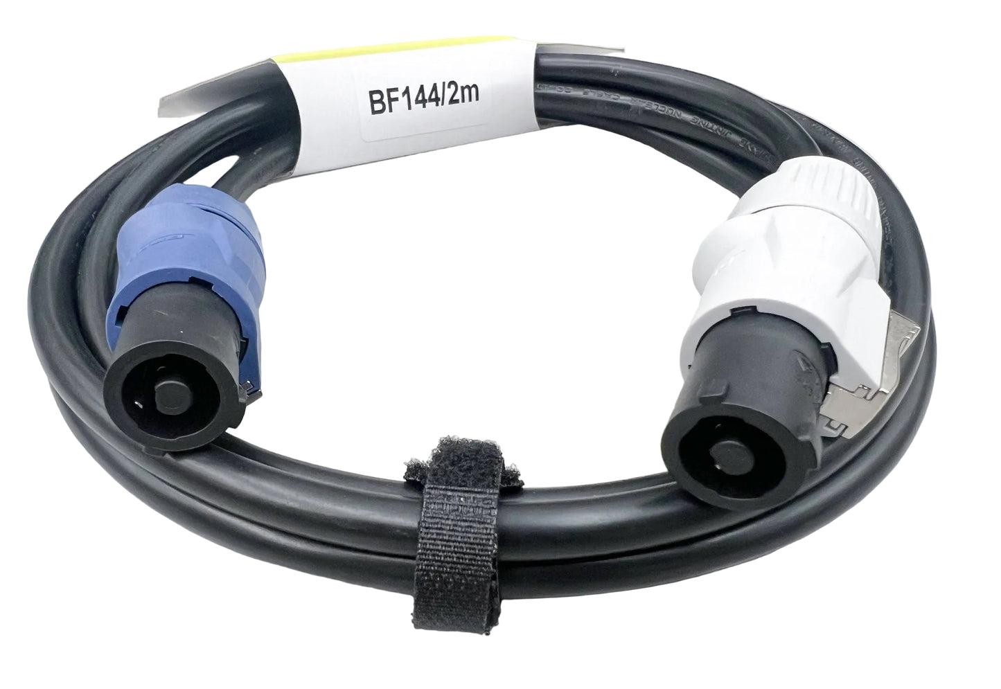 2m PowerCON REAN [blue] to PowerCON  [grey] Link Cable. 0.5 x 3-core cable
