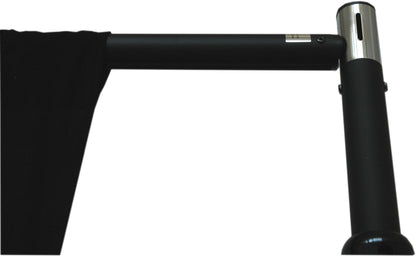 2.4m - 4.2m BLACK Pipe and Drape Telescopic horizontal bar