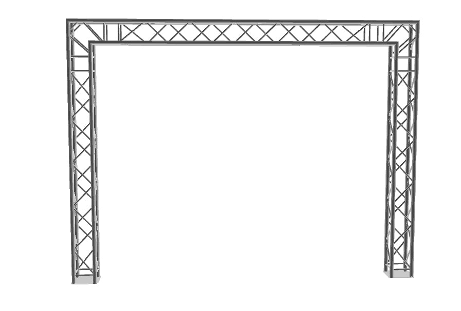 Truss stand 3.5m high x 7m wide - two way 290mm box truss