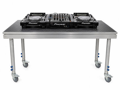 DJ TABLE / Portable stage panel 61cmx 122cm size on castor wheels