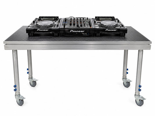 DJ TABLE / Portable stage panel 61cmx 122cm size on castor wheels