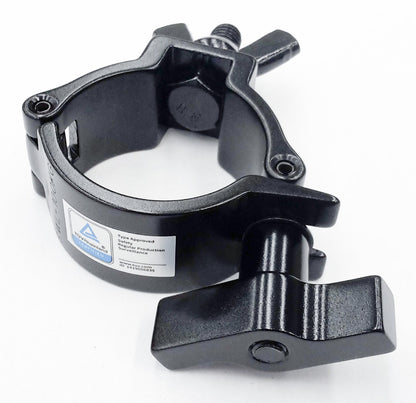 Clamp BLACK - Aluminium coupler suit 50mm truss with wingnut TUV 100kg