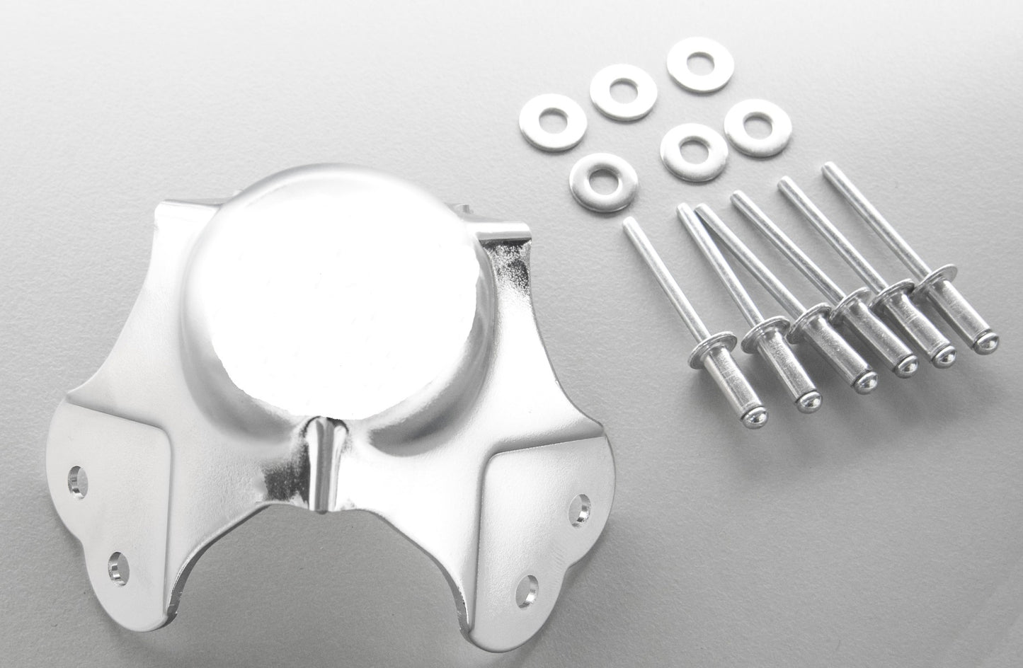 Large Ball Corners Zinc Chrome For Road Flight Case X 8 - HEAVY DUTY 2mm Steel