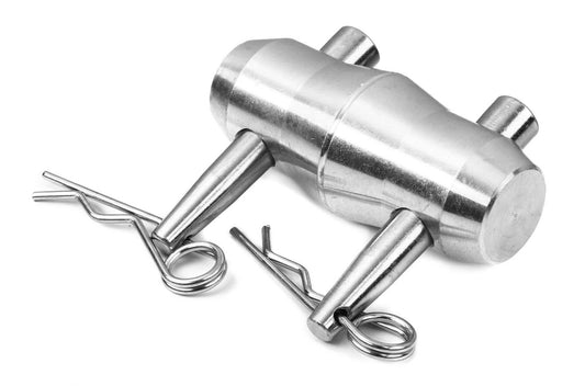Alutruss conical coupler, spigots, safety R-springs