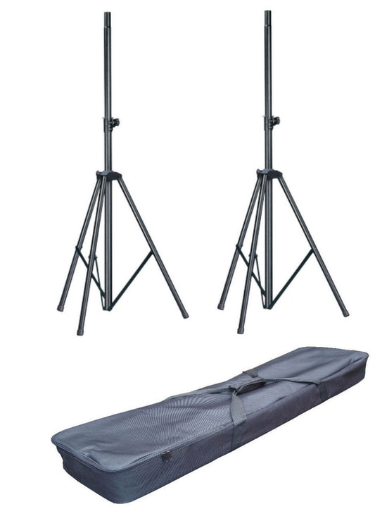 Soundking 2x DB012B aluminium tripod speaker stand package with bag