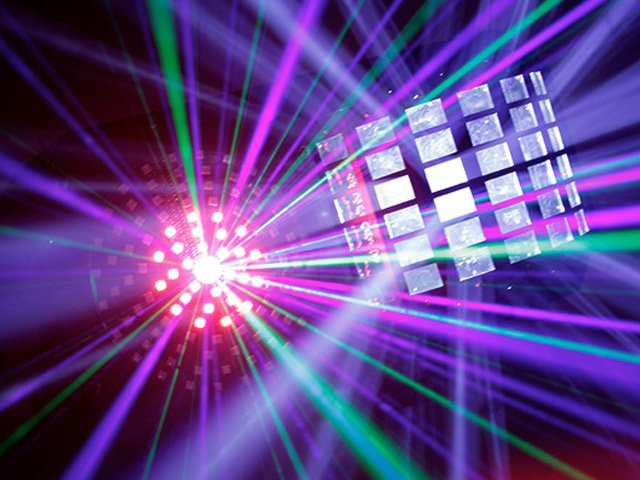 EVENT LIGHTING DERBY3 - 3-in-1 Lighting Effect: Derby, LED Strobe and flood light and RGB Laser