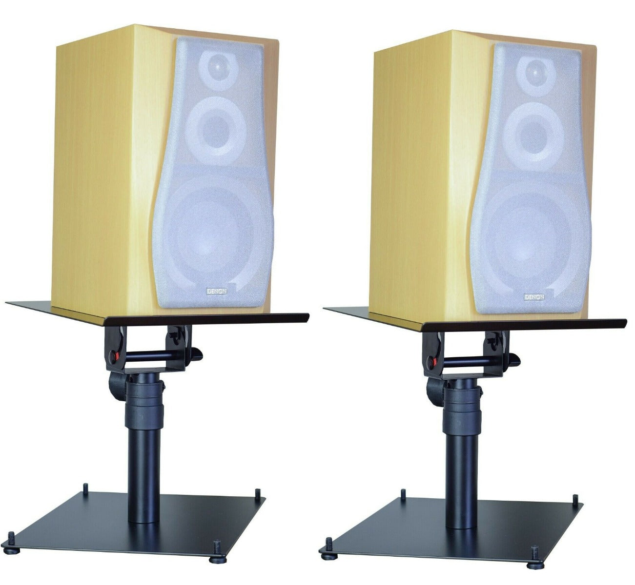 PAIR OF TABLE TOP MONITOR STAND WITH BASE PLATE