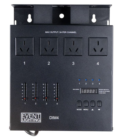 EVENT LIGHTING  DIM4 - 4 channel DMX Dimmer/Switch