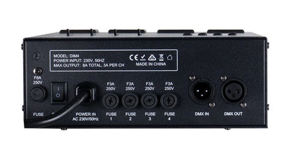 EVENT LIGHTING  DIM4 - 4 channel DMX Dimmer/Switch