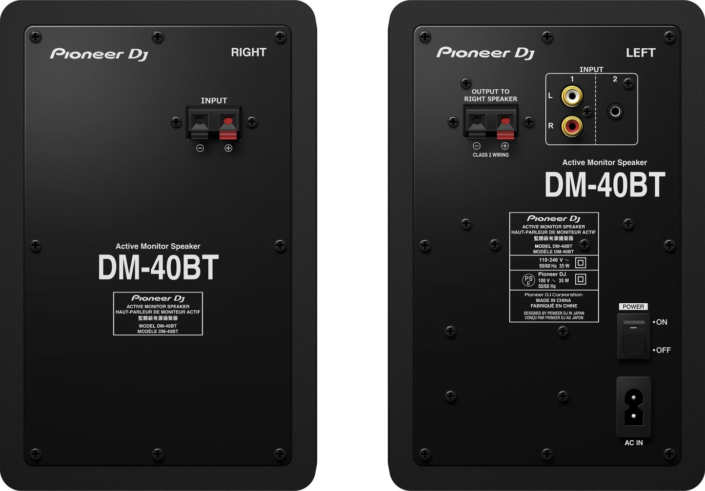 Pioneer DM-40BT 4” desktop monitor system with Bluetooth® (PAIR)