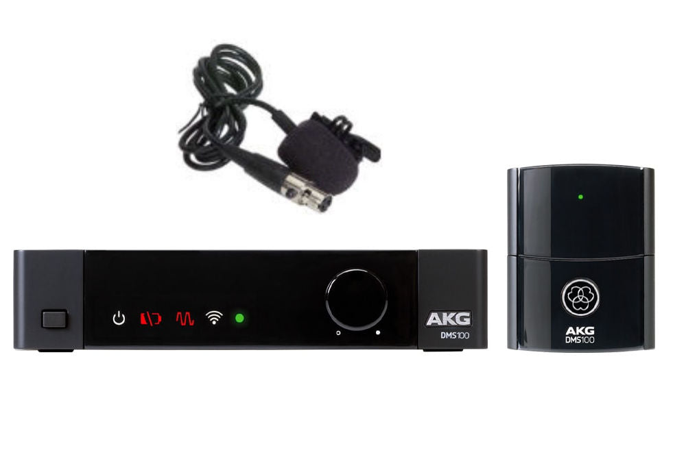 AKG DMS100 2.4GHZ Digital Wireless Microphone Lapel System