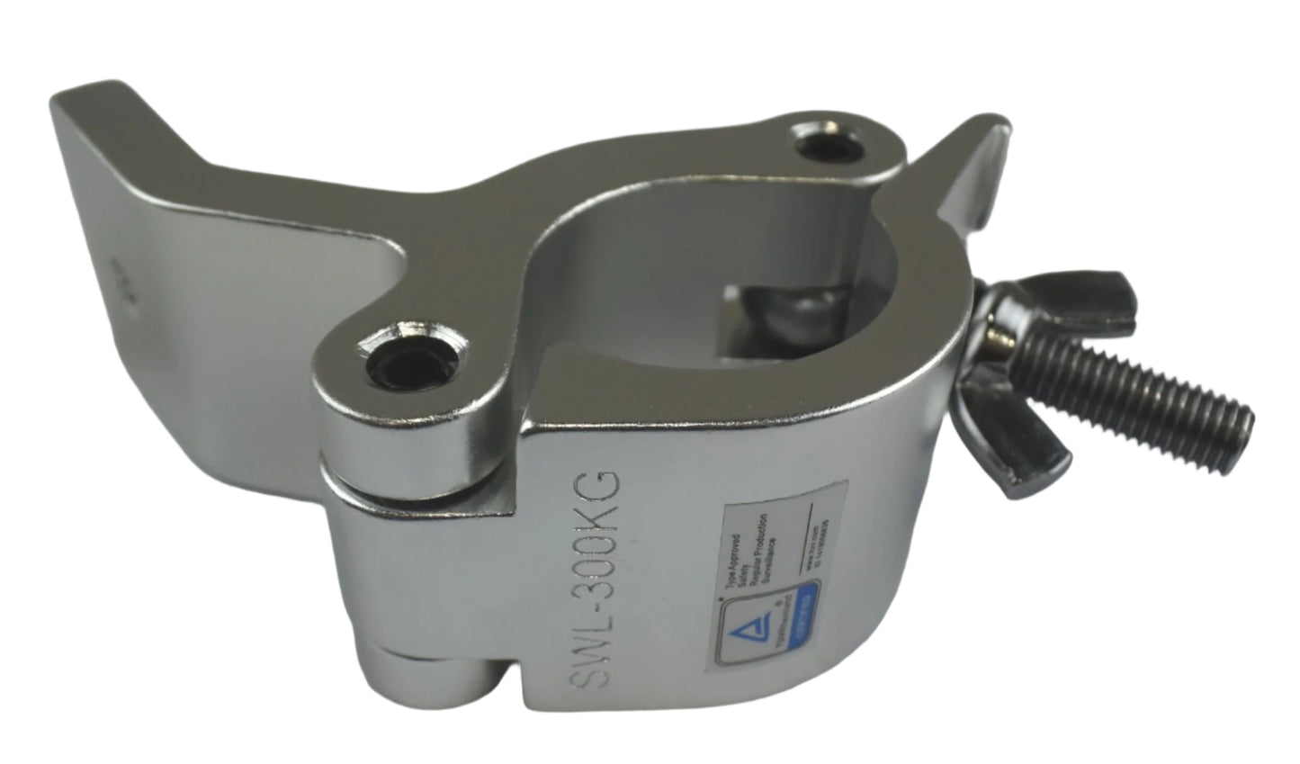 Aluminium wall / ceiling mount  bracket fits 48-51mm pipe 83deg SWL300g