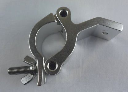 Aluminium wall / ceiling mount  bracket fits 48-51mm pipe 83deg SWL300g