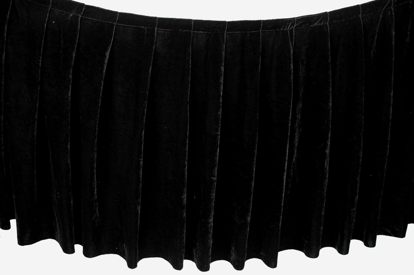 30cm high box pleat stage skirting with Hook & Loop Fastener / price per meter