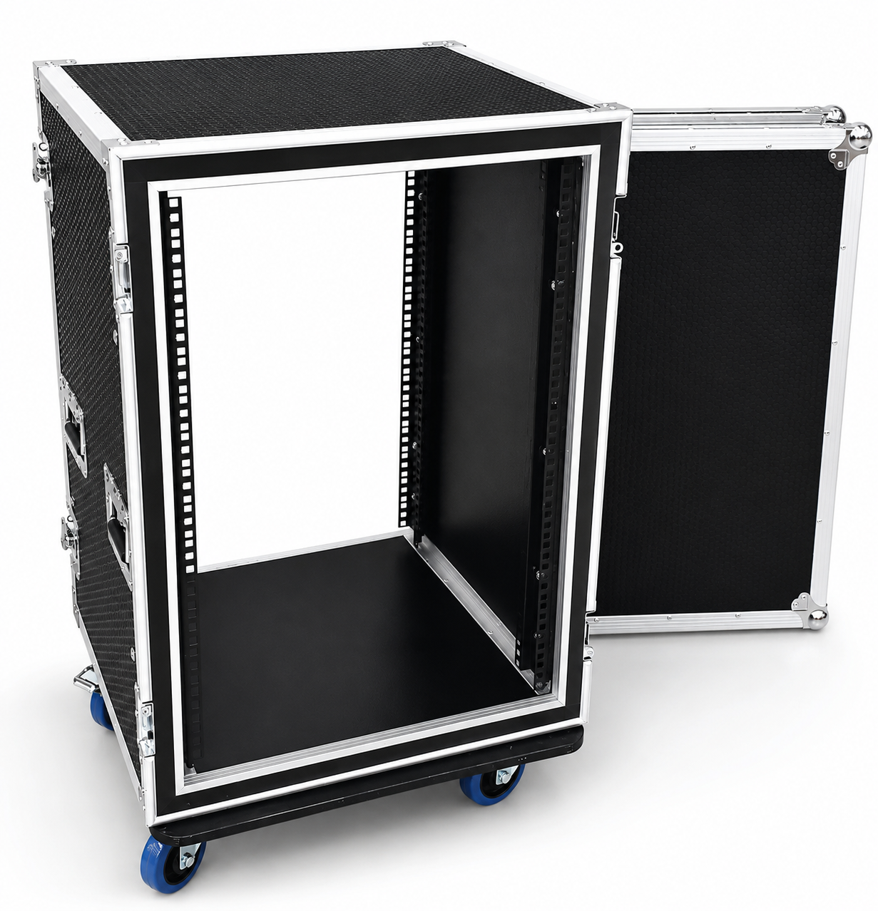 CaseToGo 16RU Spaces 19" rack anti-shock case with castors