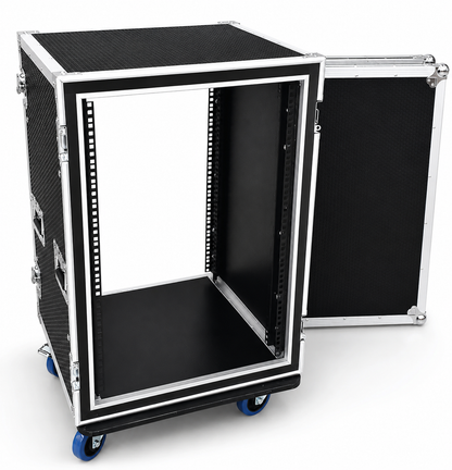 CaseToGo 16RU Spaces 19" rack anti-shock case with castors