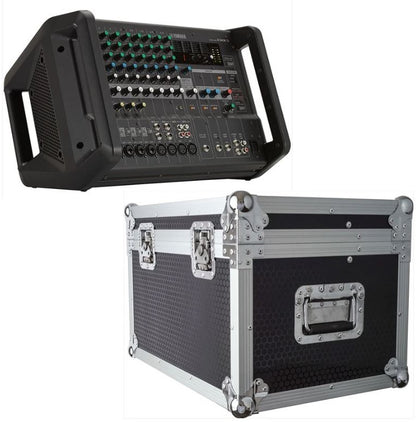 YAMAHA EMX5 WITH FLIGHT CASE 12 CHANNEL POWERED MIXER