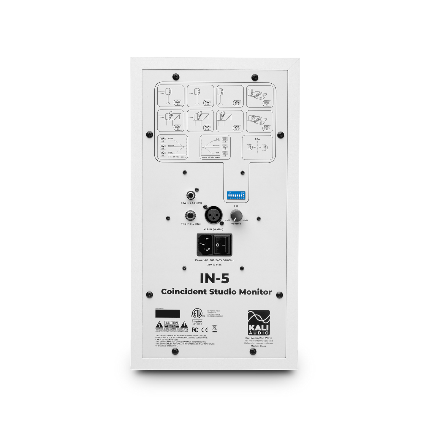Kali Audio IN-5-W 5-inch Powered Studio Monitors (PAIR) - White