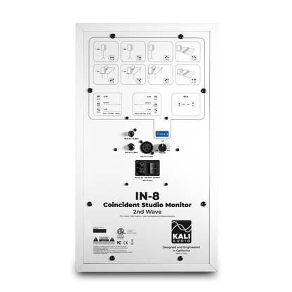 KALI AUDIO IN-8 v2 ACTIVE STUDIO MONITOR -3-WAY WHITE 2nd WAVE (EACH)